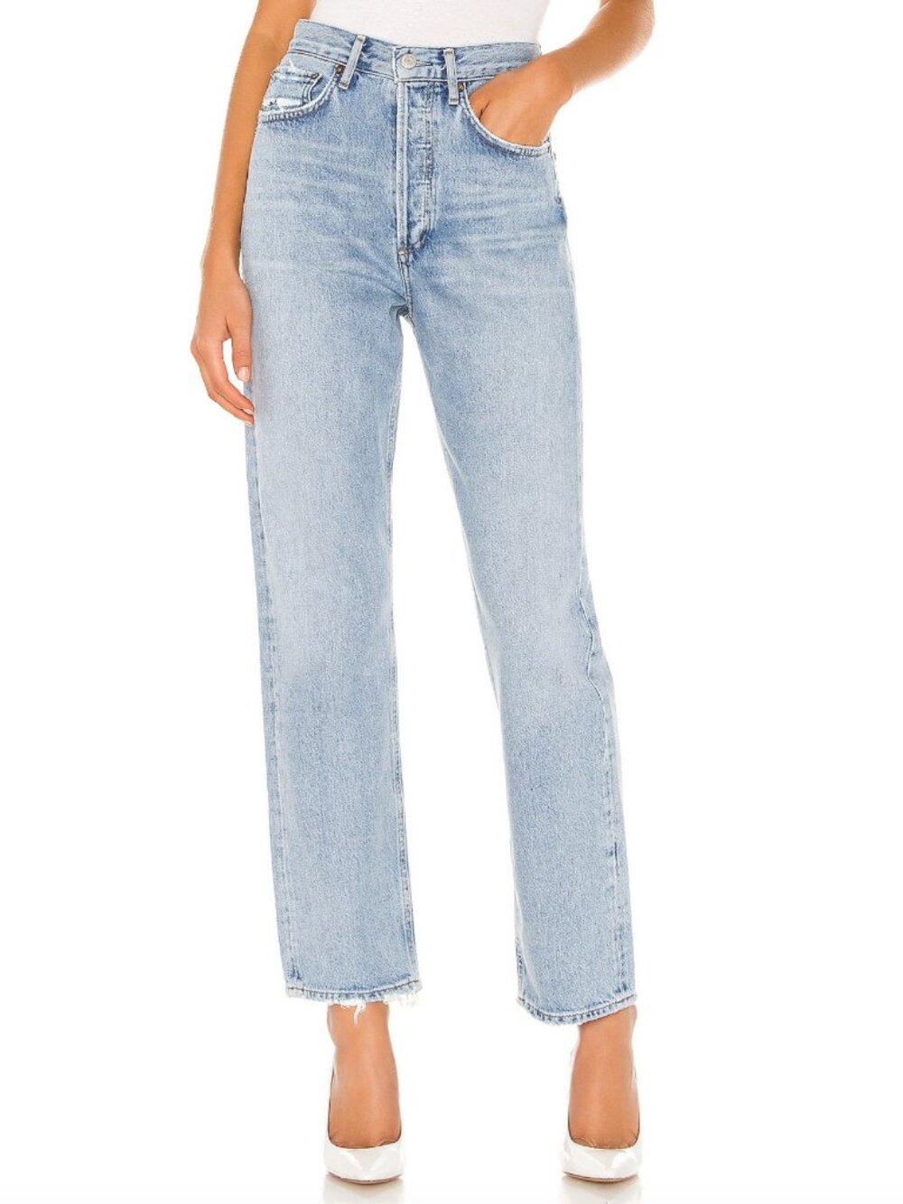 Agolde 90's Mid Rise Loose Fit Jeans in Snapshot